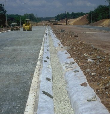 TYPAR geotextiles french drain