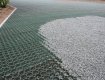 BodPave porous paver filled with gravel for a car park