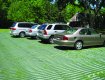 Grass Reinforcement mesh insatlled for grass parking lots