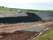 Geocell cells open into large panels