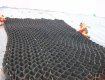 Geocell installation on a slope