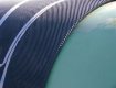 Mesh wraps round the pipeline