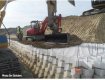 TYPAR geocells construct reinforced steep slopes