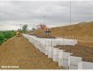 TYPAR Geocell constructing a highway slope