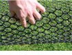 Plastic mesh reinforcement helps reinforce the grass root structure